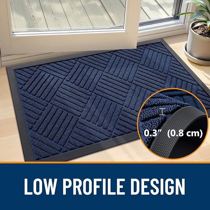OLANLY Front Door Mat Outside Entrance 59x23, Waterproof Heavy-Duty Doormat | - Image 5