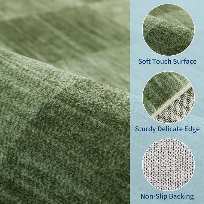 GarveeHome 2.5x8 Checkered Kitchen Runner Rug - Image 4