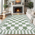 GarveeHome 9x12 Area Rugs for Living Room Washable Checkered Rug Bedroom | by GarveeHome