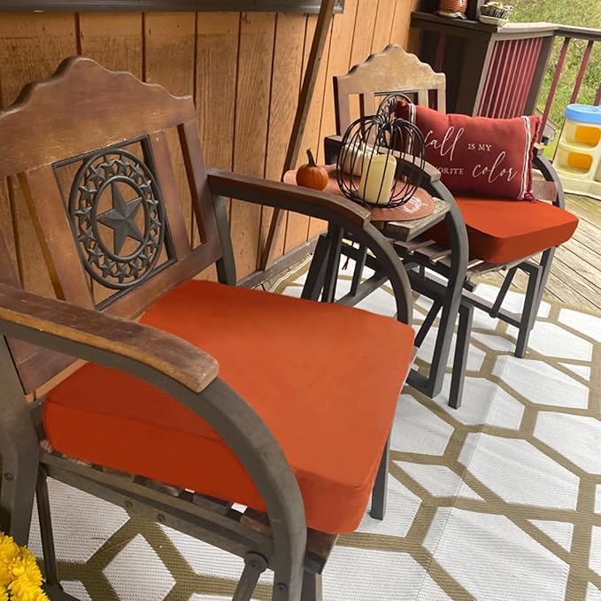 Sqodok Patio Cushion Cover 24x24 inch, Outdoor Seat Cushion Slip Cover - Image 7