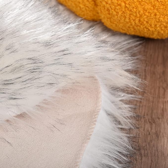 Goolela Faux Sheepskin Rug 2x6 Fluffy Fuzzy Furry Runner - Image 6