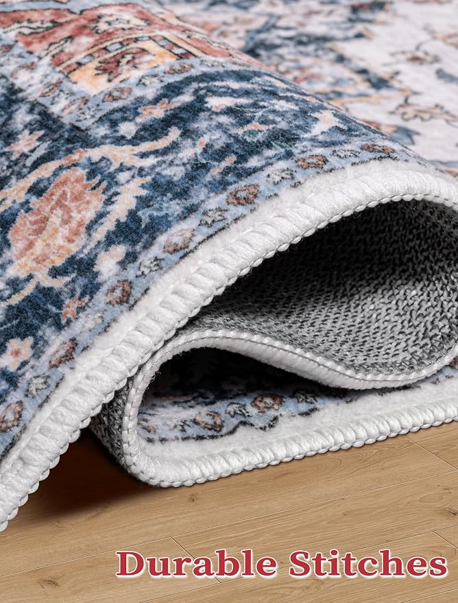 SERISSA 2x6 Washable Non Slip Boho Runner Rug - Image 6