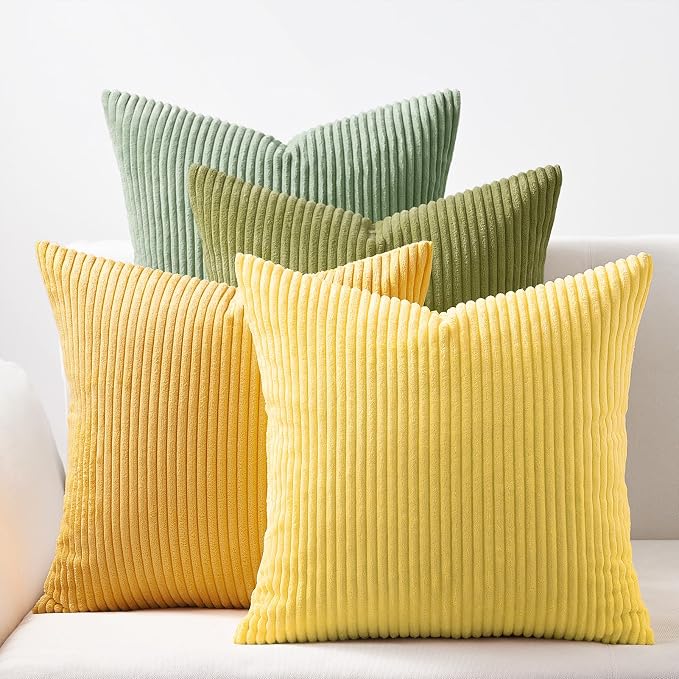 Topfinel Euro Shams Decorative Throw Pillow Covers 26x26 Inch Set of 4 by Topfinel