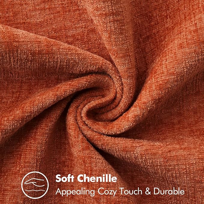 MIULEE Fall Decorative Couch Throw Pillow Covers 18x18 Inch Rust 2 Pack | - Image 3