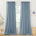 RYB HOME Sheer Curtains 108 inches, Extra Long Floor to Ceiling Curtains | by RYBHOME
