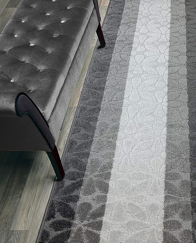 19 Ft Gray Hallway Runner Rug, Non Slip Washable, Kitchen & Entryway | 2'2" x by ORFAHOME