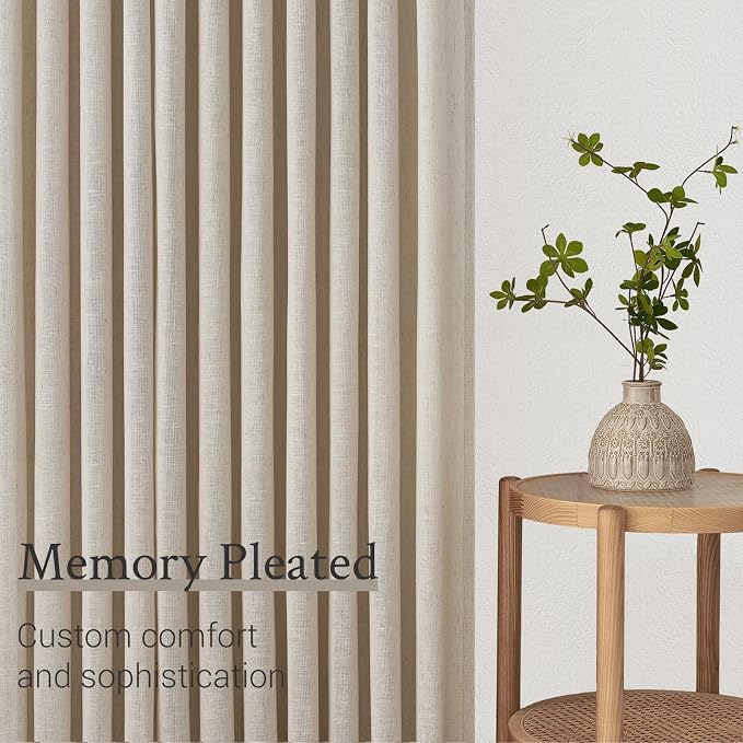 Pinch Pleated 78 Inch Curtains 2 Panels - Image 4