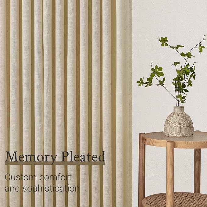 Topfinel Pinch Pleated Curtains 90 Inches Long 2 Panels Set, 40x90 inch Length - Image 4