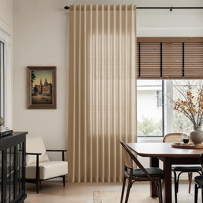 Sand Beige Curtains 96 Inches Long - Image 6
