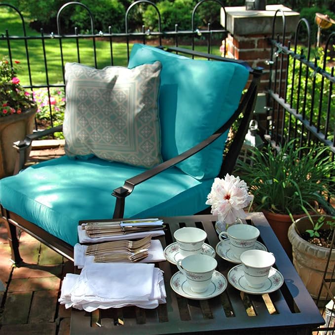 Sqodok Patio Cushion Cover 25x25 inch, Outdoor Seat Cushion Slip Cover - Image 9