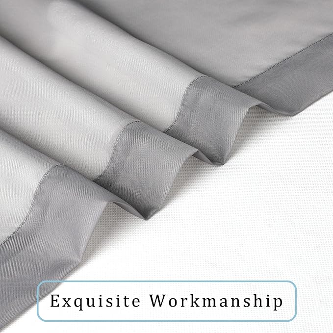 Sheer Curtains 96 Inch Length, Elegant Sheer Curtains - Image 7