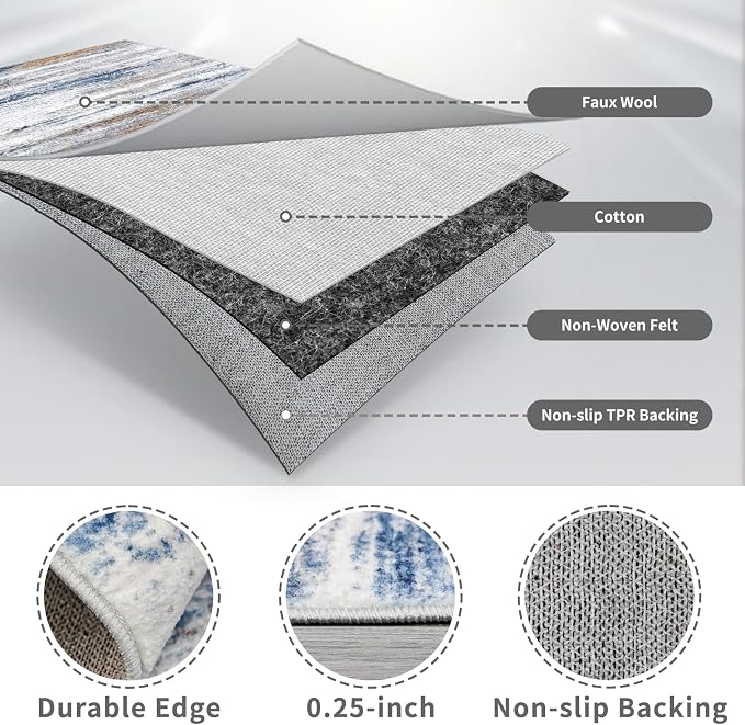Washable Hallway Runner Rug for Home: Extra Long Runners for Entryway Living - Image 7