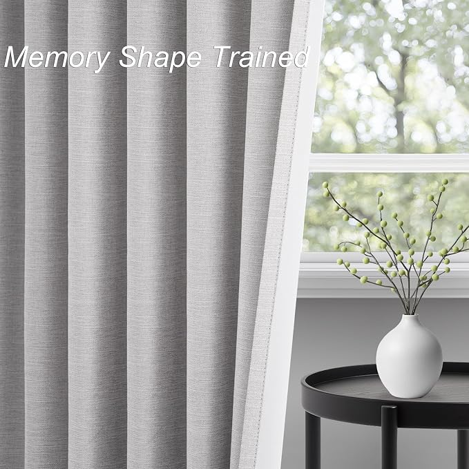 Topfinel 100% Blackout Curtains 72 Inches Long 2 Panels - Image 4