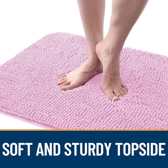 OLANLY Dog Door Mat for Muddy Paws 59x35, Super Absorbent Chenille Mud Mat | - Image 4