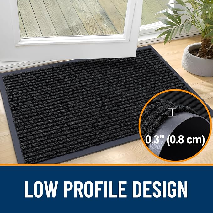 OLANLY Front Door Mat 47x23, Waterproof Heavy-Duty Indoor Outdoor Doormat | - Image 4