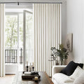 Natural Pinch Pleated Linen Blackout 105 Inch Curtains 2 Panels by Twodrapes