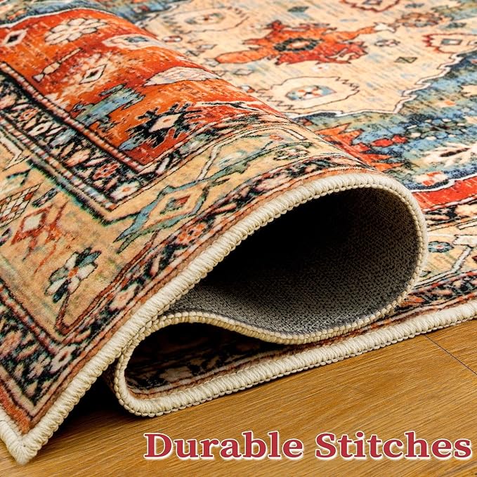 SERISSA 2x3 Washable Non Slip Boho Small Area Rug - Image 6