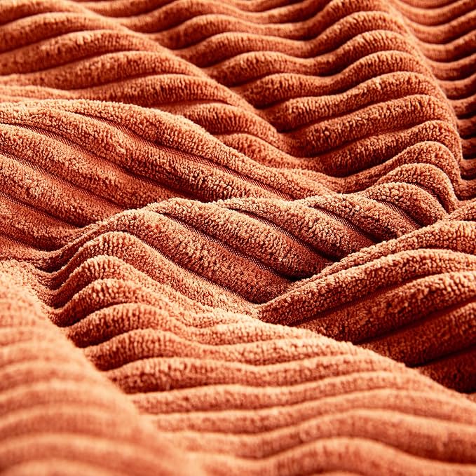 Fancy Homi Set of 2 Burnt Orange Lumbar Decorative Throw Pillow Covers 20x28 - Image 5