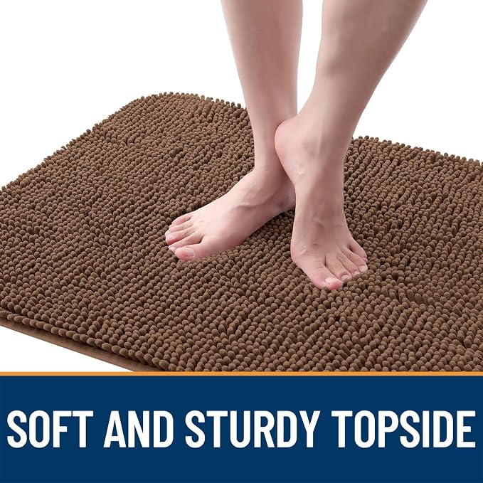 OLANLY Dog Door Mat for Muddy Paws 59x24, Super Absorbent Chenille Mud Mat | - Image 4
