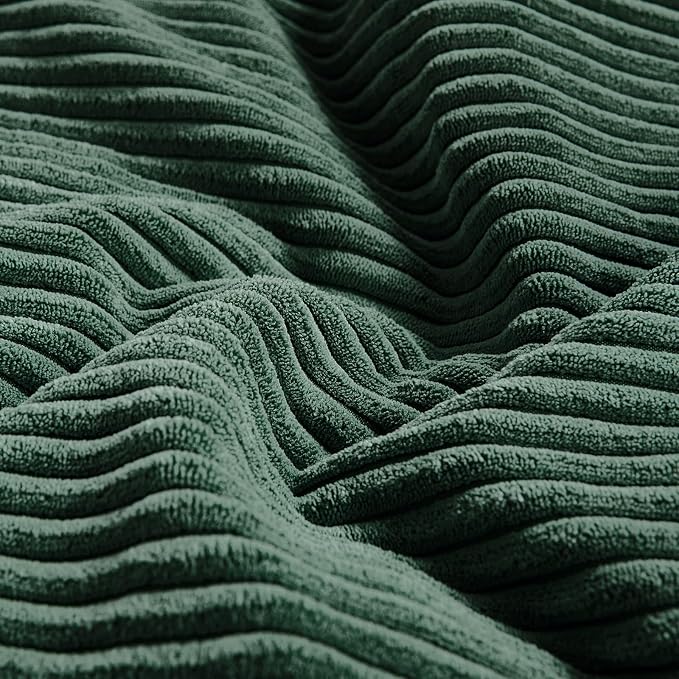 Fancy Homi Set of 2 Dark Green Samll Decorative Throw Pillow Covers 12x12 Inch - Image 5