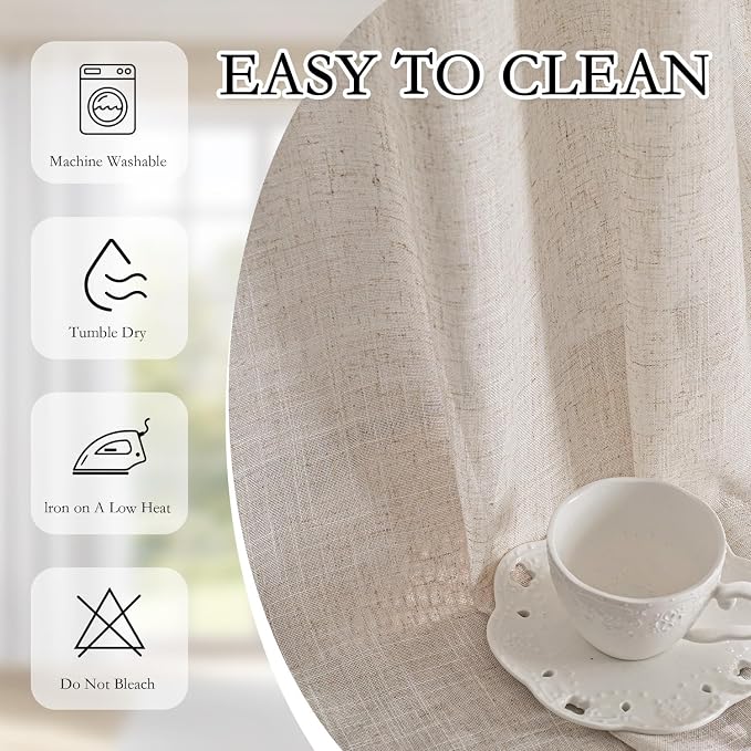 MYSKY HOME 90 Inches Long Curtains - Image 7