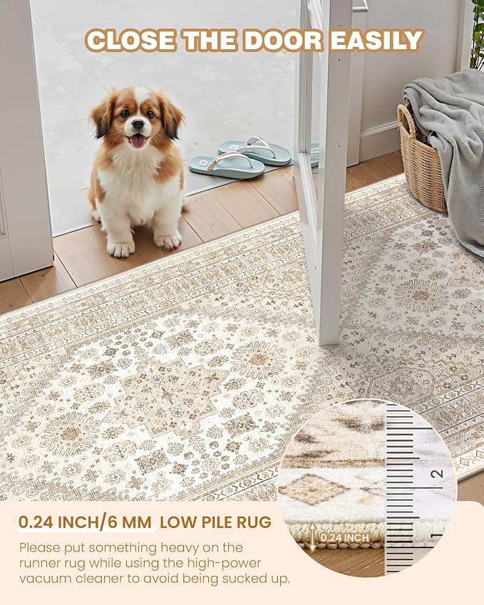 2x5 Rug Runner Non-Slip Washable Rugs - Image 6