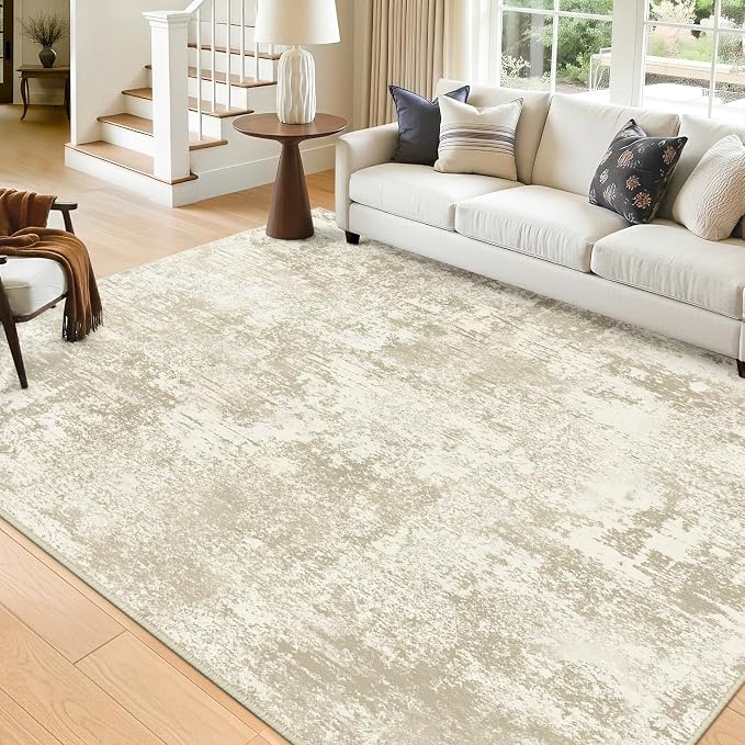 RELEANY Washable 5'x7' Abstract Area Rug by RELEANY