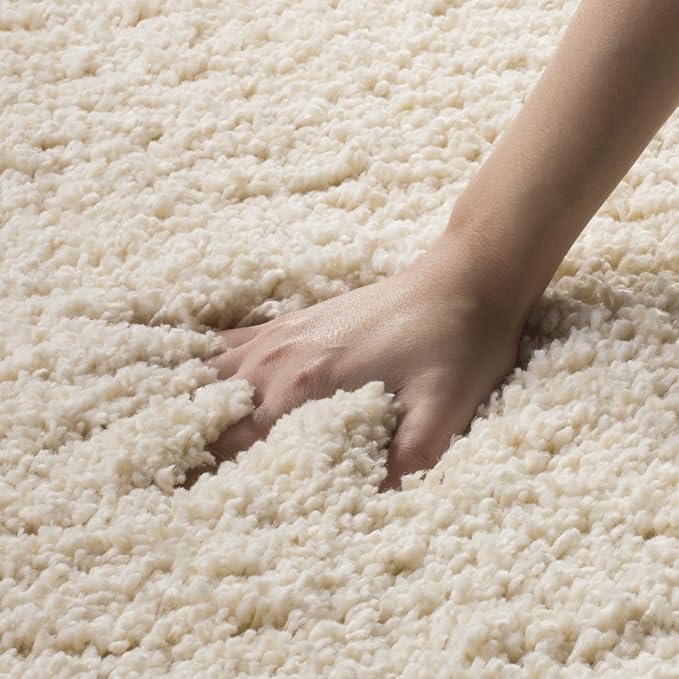 SAFAVIEH California Premium Shag Collection 9'6" x 13' Ivory SG151 Non-Shedding - Image 9