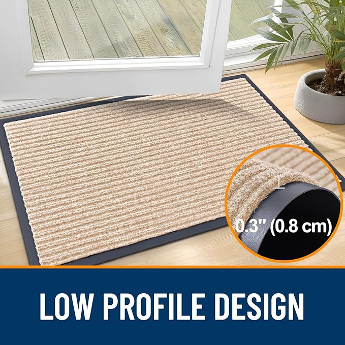 OLANLY Front Door Mat 47x32, Waterproof Heavy-Duty Indoor Outdoor Doormat | - Image 4