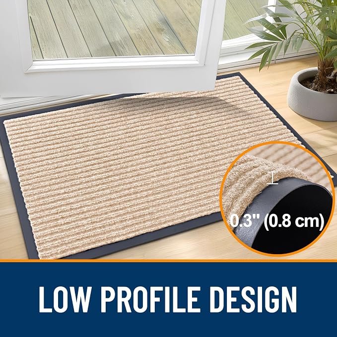 OLANLY Front Door Mat 59x23, Waterproof Heavy-Duty Indoor Outdoor Doormat | - Image 4