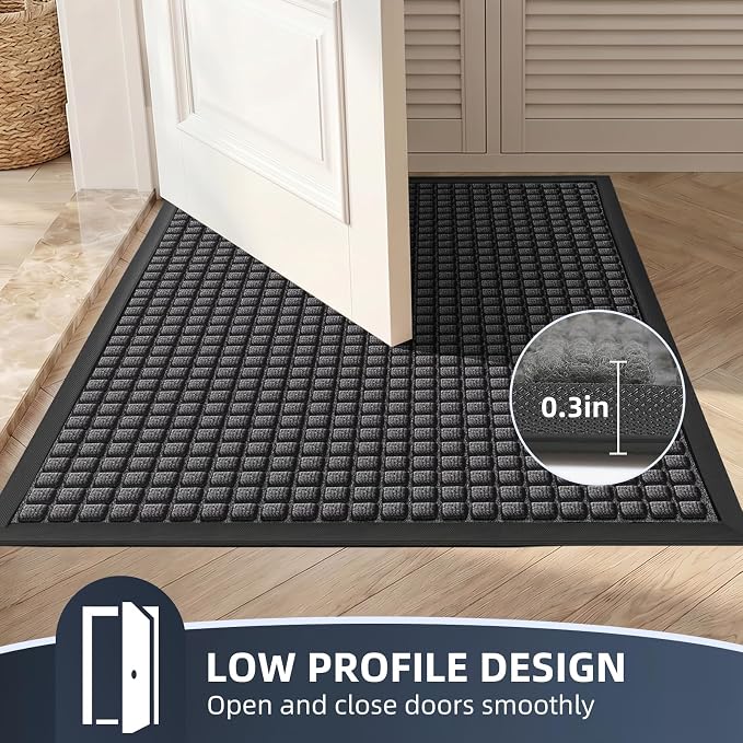 Front Door Mat Outside Entrance, Heavy Duty Waterproof Doormat | 61.5"x36" - Image 6