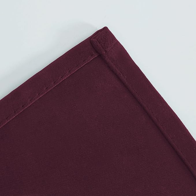 Burgundy Red Thermal Blackout Curtains/52 x 72 Inch/Set of 2 Panels Room - Image 8