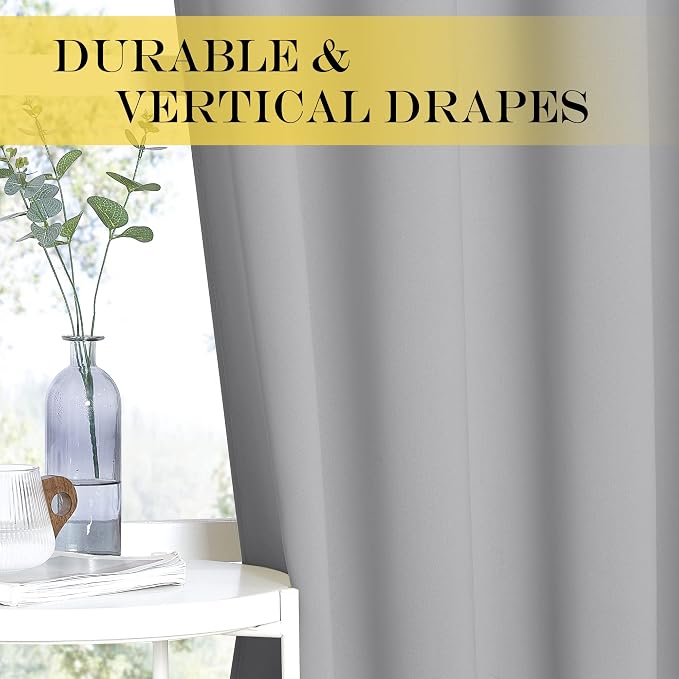 NICETOWN Sliding Door Window Treatment Blackout Patio Door Curtain Panels - Image 4