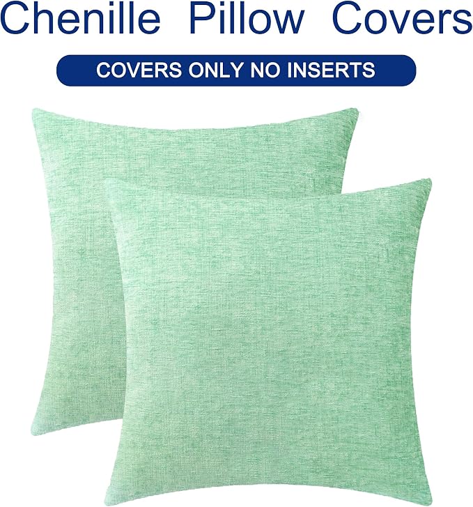 CaliTime Decorative Couch Throw Pillow Covers 26 X 26 Inches Grey Green | Pack - Image 6