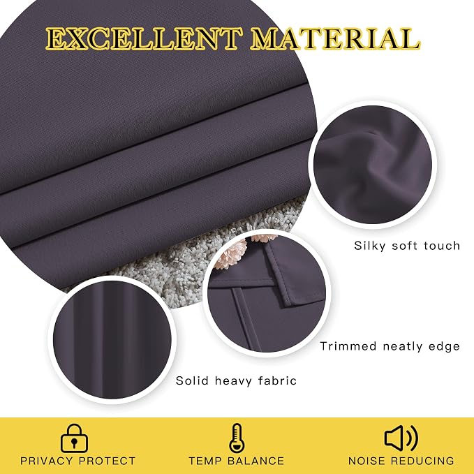 NICETOWN Block Window Curtains 84" Length - Image 3