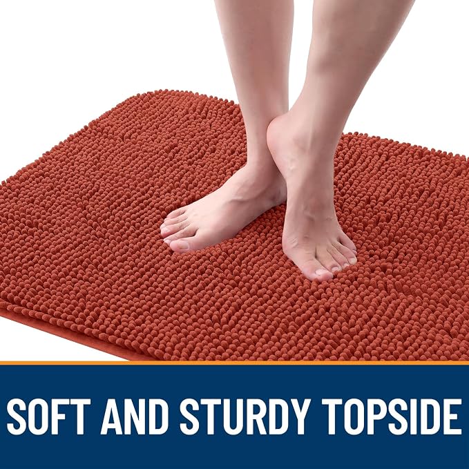 OLANLY Dog Door Mat for Muddy Paws 59x20, Super Absorbent Chenille Mud Mat | - Image 4