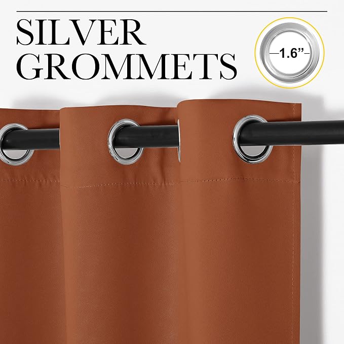 NICETOWN Nursery Essential Thermal Insulated Solid Grommet Top Blackout - Image 2