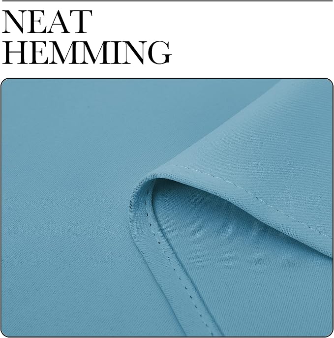 NICETOWN Kitchen Curtains, Short Blackout Drapes, Teal Blue, Thermal Insulated - Image 6
