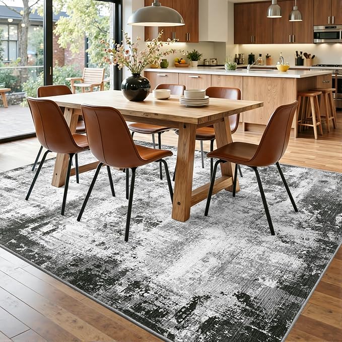 5x7 Ft Area Rugs for Living Room, Soft Non-Slip Washable Rugs Modern Abstract - Image 9