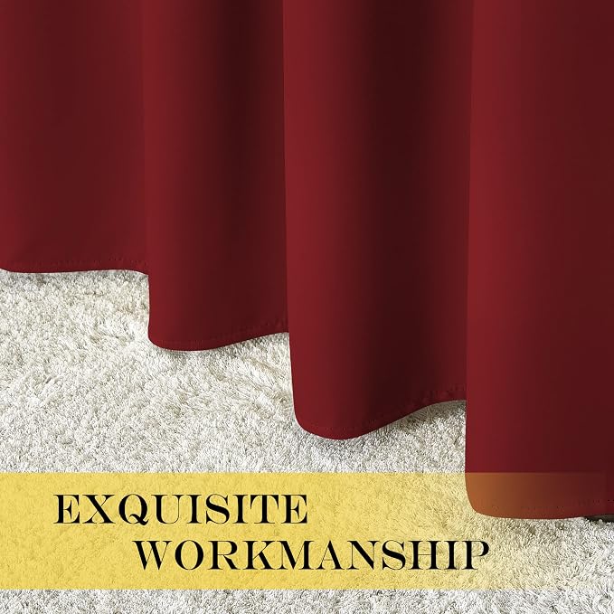 NICETOWN Bedroom Curtain Room Darkening Drapery 102 inches Length - Image 5
