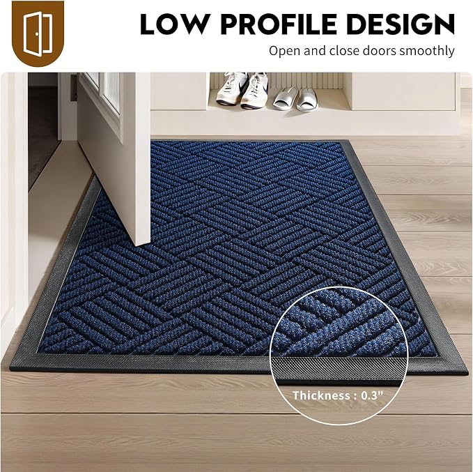 Front Door Mat, Heavy Duty Waterproof Doormat 73"x46", Stain Fade Resistant - Image 5