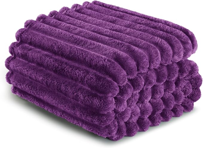 Exclusivo Mezcla Striped King Size Fleece Blanket - Image 8