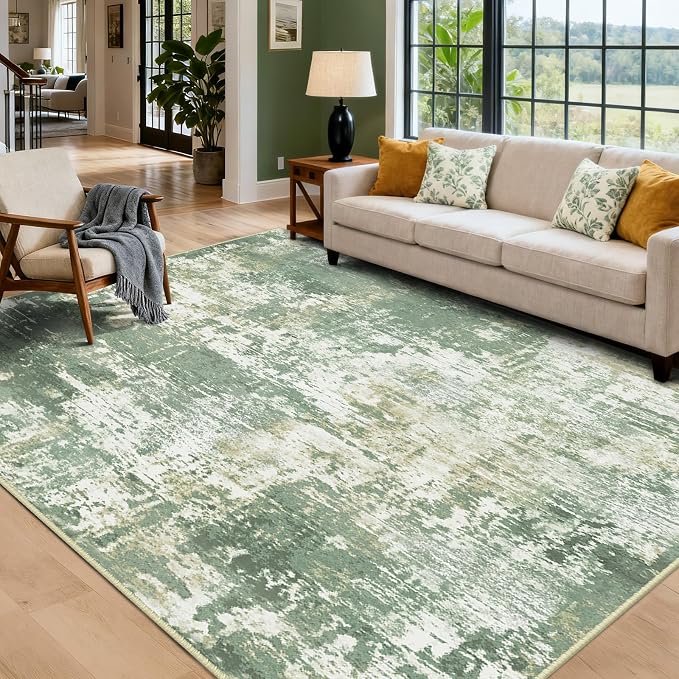 RELEANY Washable 8'x10' Abstract Area Rug - Image 9
