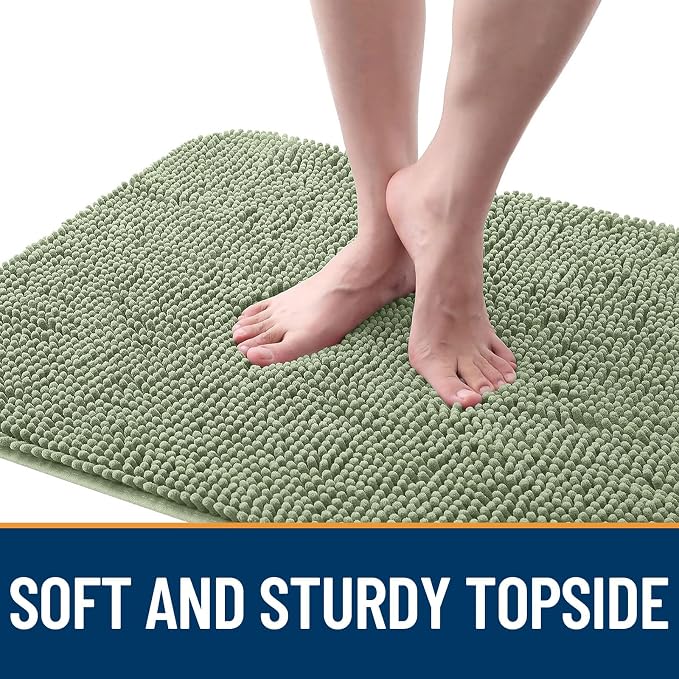 OLANLY Dog Door Mat for Muddy Paws 47x32, Super Absorbent Chenille Mud Mat | - Image 4