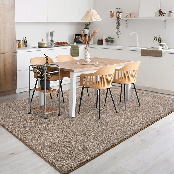 2x10 Runner Rug for Hallway, Long Runner Rugs Non Slip, Matte Brown | Soft - Image 6