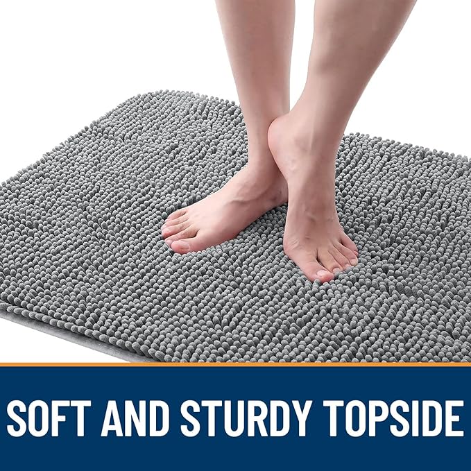 OLANLY Dog Door Mat for Muddy Paws 47x17, Super Absorbent Chenille Mud Mat | - Image 4