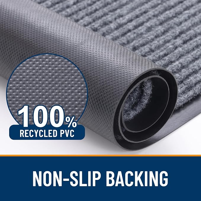 OLANLY Front Door Mat 29.5x17, Waterproof Heavy-Duty Indoor Outdoor Doormat | - Image 3