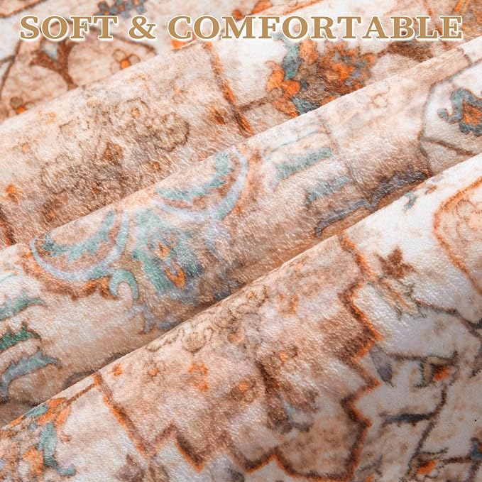SERISSA 3x5 Washable Non Slip Boho Area Rug - Image 4