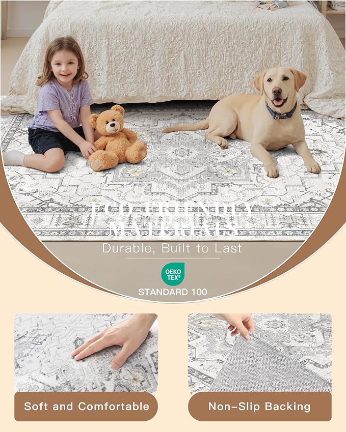 Madane Hallway Runner Rug 2x8 Washable Kitchen Rugs Non-Slip, Soft Ultra-Thin - Image 5