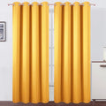 Blackout Curtains 66 x 95 inch/Yellow Curtains Set of 2 Panels/Thermal by Lemomo